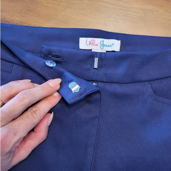 Lillie Green UPF 30 Women’s Golf & Tennis Shorts – Navy Blue – Size 2 - Picture 9 of 12